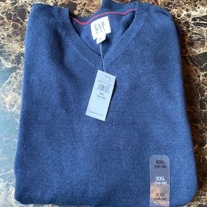 NWT GAP kids navy long sleeve sweater size XXL